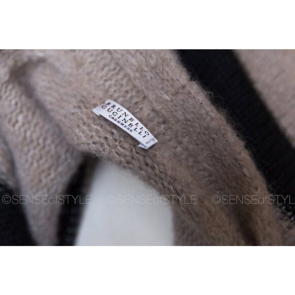 Brunello Cucinelli Cardigan Striped Metallic Striped Knit Sweater  XS - Picture 4 of 12